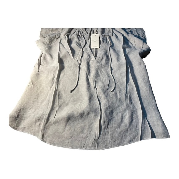 GRADE & Gather blue mist tiered ruffle sleeve blouse - Picture 4 of 15